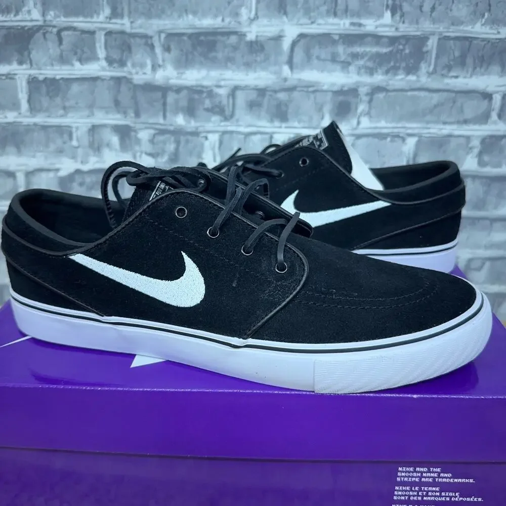 Nike Zoom Stefan Janoski+ SB Shoes Black White FD6757-001 Mens Size 12 New
